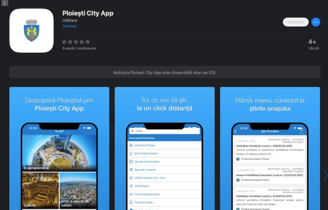 Zece detalii despre lansarea aplicației Ploiești City APP pe IOS și Android