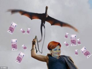 Premieră HBO: În Sezonul 7 din Urzeala Tronurilor apare Olguța Vasilescu care dublează pensiile călare pe un dragon furat de la Daenerys Targaryen