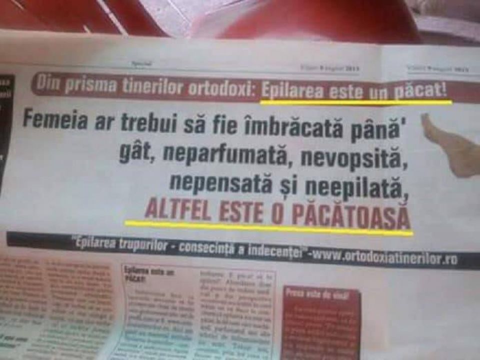 În cazanul cu smoală veți regreta păcatul epilării, stricatelor!